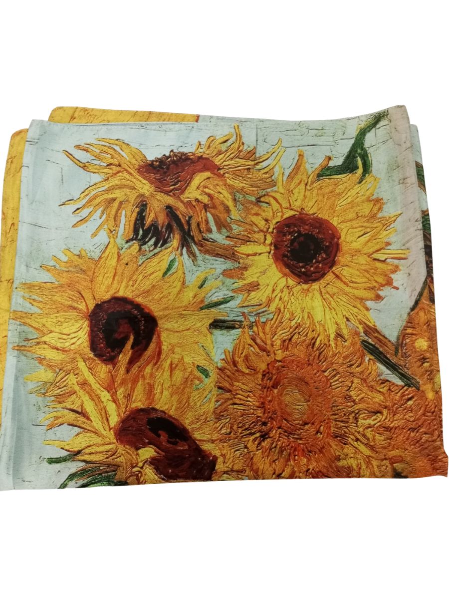 Μεταξωτό φουλάρι Art-Sunflowers