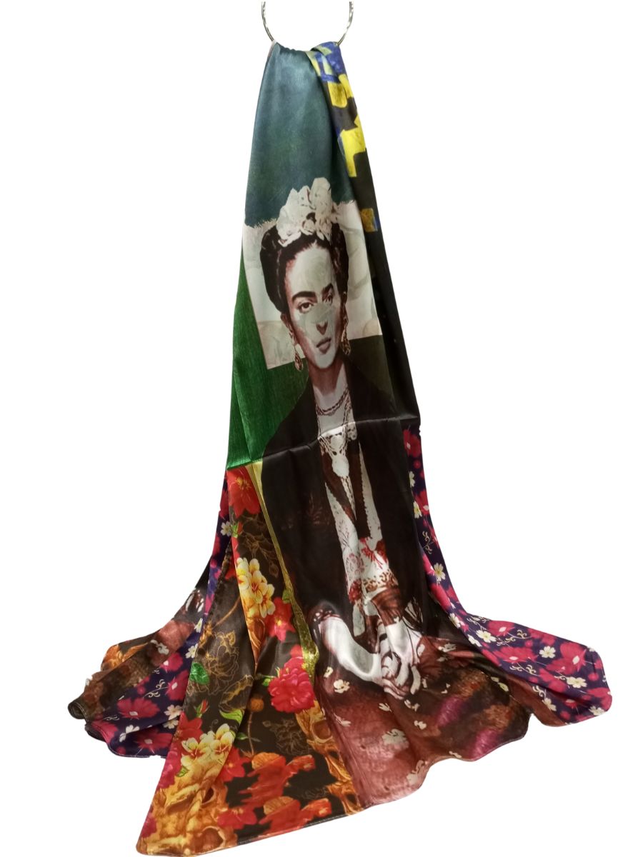 Μεταξωτή πασμίνα Frida Kahlo